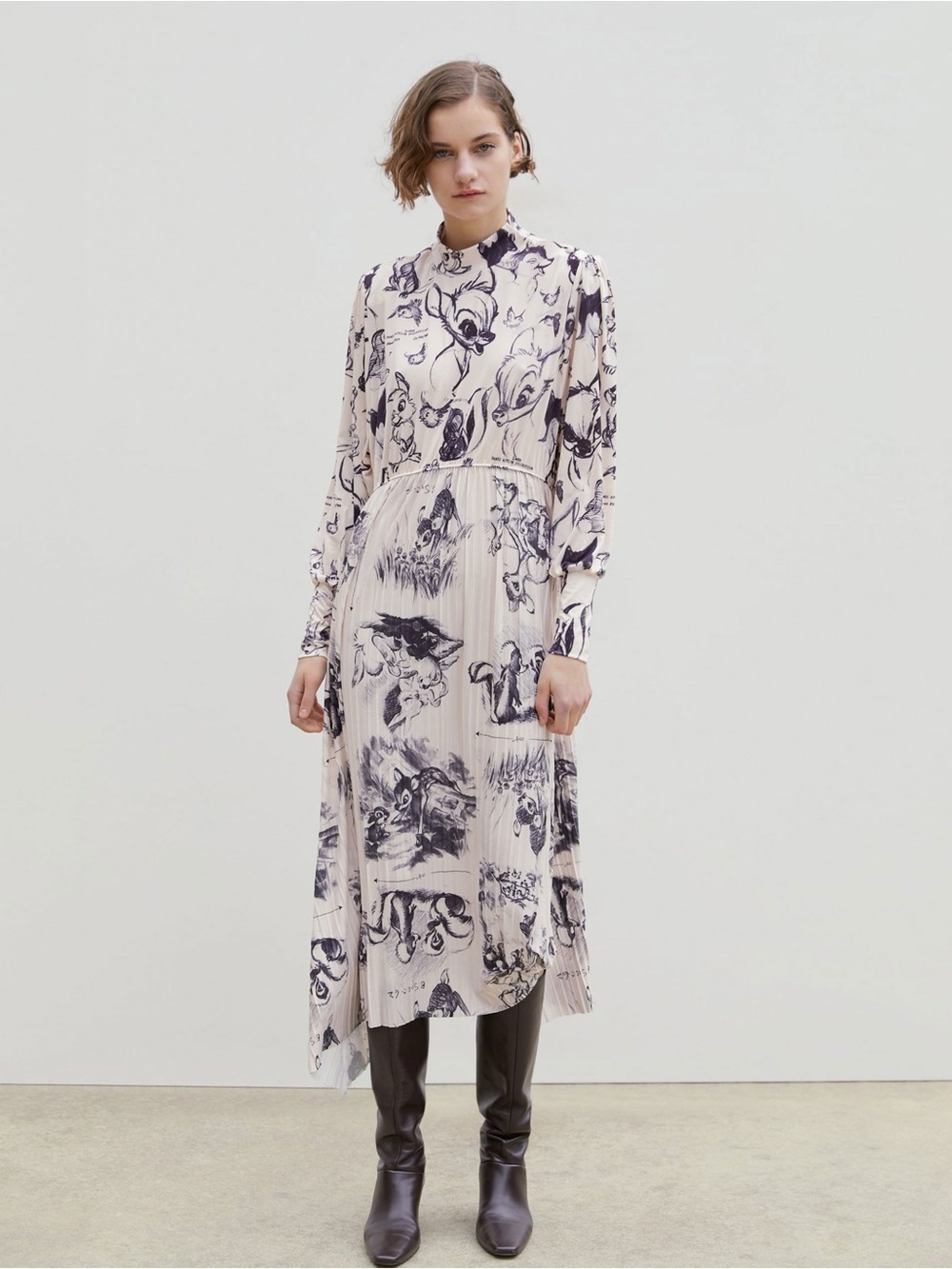 Zara Disney Stories Bambi Dress S